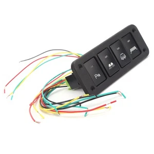 ˜4 Gang Switch Panel Light Bar Headlight Low Beam Parking Light Control Fit For - Picture 1 of 24