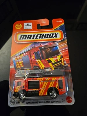 Matchbox Scania XT Fire Truck/Camion De Pompier #58/125 Red 2025 - Image 1 of 4