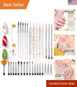 Kit Nail Art Completo 31pz con Strumenti di Punzonatura e Palette - Perfetto per Principianti - Foto 1 di 10