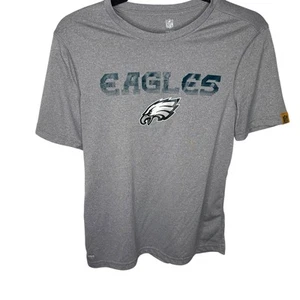 Eagles T-Shirt Uomo Vestibilità Grande Più Vicino A Un Grigio Medio Usata Buona - Foto 1 di 5