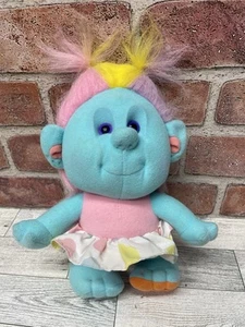 1989 Playskool Hobnobbins Cousin Angel Teal Plush troll Doll 80s Toy Vintage Vtg - Picture 1 of 4