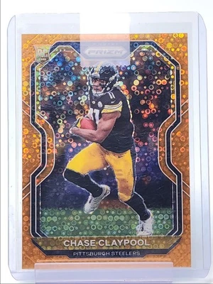 CHASE CLAYPOOL 2020 PANINI PRIZM FOOTBALL ROOKIE DISCO STEELERS RC Q5159 - Image 1 of 2