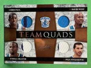 2009-10 Absolute Mem Stojakovic West Okafor Paul Quads #/100 HORNETS ☘️M19 - Picture 1 of 2