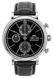 IWC Portofino Chronograph Black Dial Automatic Men's Watch IW391029 - Picture 1 of 3