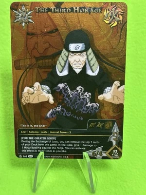 NARUTO CCG TCG THE THIRD HOKAGE 968 1ST EDITION SUPER RARE CARD FREE SHIPPING - Image 1 of 2