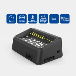 Quality Car Head-Up Display HUD Display HUD Gauge Parts OBD2 Set Black - Picture 1 of 12