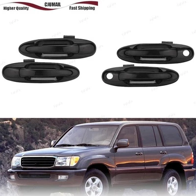 For Toyota Land Cruiser 100 Series For Lexus LX470 1998-07 Outer Door Handle 4PC - Image 1 of 4