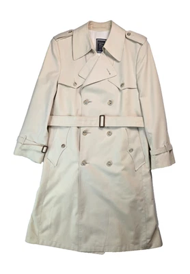 Gabardina Christian Dior Monsieur Vintage Blanca Doble Pecho Cinturón Hombre 40S Foto 1 de 4