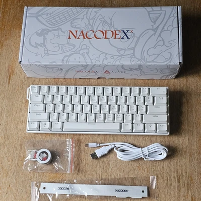 AJAZZ NK61 Mini 60% Wired Mechanical Keyboard, Red Switches, White, Box Damaged - Image 1 of 4