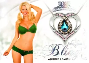 2022 Best of Benchwarmer AUBRIE LEMON Necklace 1/1 BLING GEM CARD - Picture 1 of 1