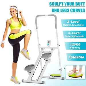 Stair Stepper Machine Trainer Climber Exercise Cardio Workout LCD Waist Twister - Picture 1 of 17