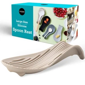 Silicone Spoon Rest for Stove Top Large Cooking Utensil Holder for Kitchen Co... - Picture 1 of 6