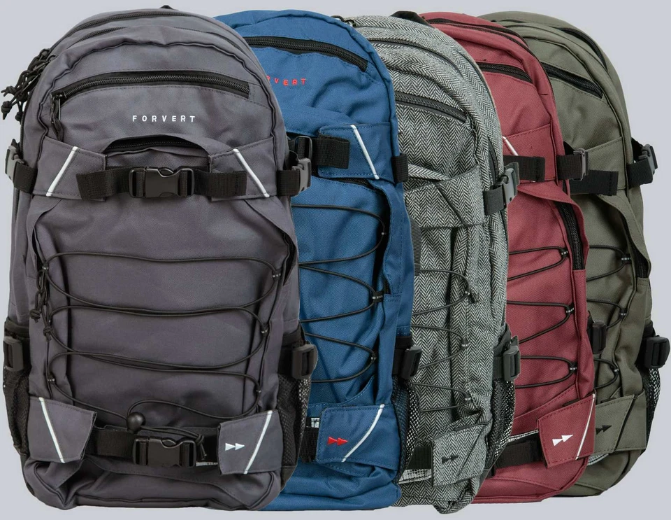 Forvert Rucksack/Backpack Laptop Louis,grau, schwarz, rotbraun, oliv, FlanelGrey - Bild 1 von 1