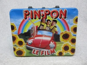 PROMO Vintage FRENCH CANADA MOVIE  Metal LUNCHBOX  VW Beetle  PIN-PON LE FILM  - Picture 1 of 6