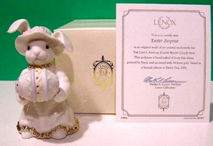 Lenox Osterüberraschungshase Haube Hase Ei Skulptur 2006 NEU in BOX mit COA - Bild 1 von 4