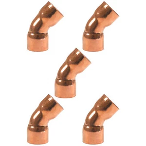 Appli Parts AP-C13845B5 1-3/8 45 Degree Elbow Short Turn Copper pipe fittings Cx - Picture 1 of 1