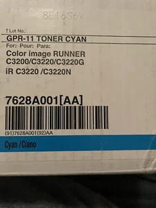 CYAN- Genuine NEW Canon GPR-11 Toner Cartridge 7628A001AA - C3200/C3220N Series - Picture 1 of 4