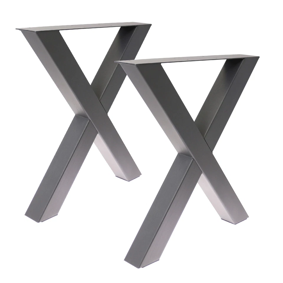 Tischgestell Kreuztisch X-Gestell Kreuzgestell Loft Fabrik Anthrazit DB703 Tisch - Bild 1 von 1