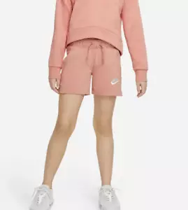 Nike Sportswear Club French Terry Girls Shorts DA1405 -824 Size L - Picture 1 of 4
