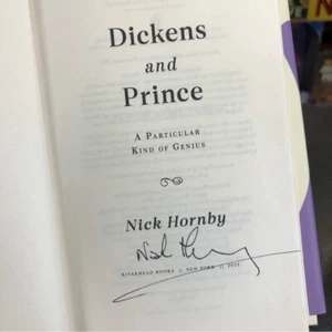 2022 Nick Hornby Signed Book Dickens And Prince - Hardcover D/J - Picture 1 of 11