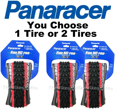 1or 2Pk Panaracer 26 x 2.10" Fire XC Pro Tubeless Folding Mountain Bike Tire Red - Image 1 of 3
