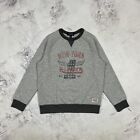 Ralph Lauren zweifarbiges graues Rundhalsausschnitt-Sweatshirt Größe Alter 10-12 Medium *NEU OHNE ETIKETT* NEU