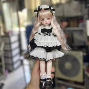 Mini 1/6 BJD Muñeca Niña SD Bola Articulada Pequeña Muñeca Maquillaje Facial Conjunto Completo Hecho a Mano - Imagen 1 de 1