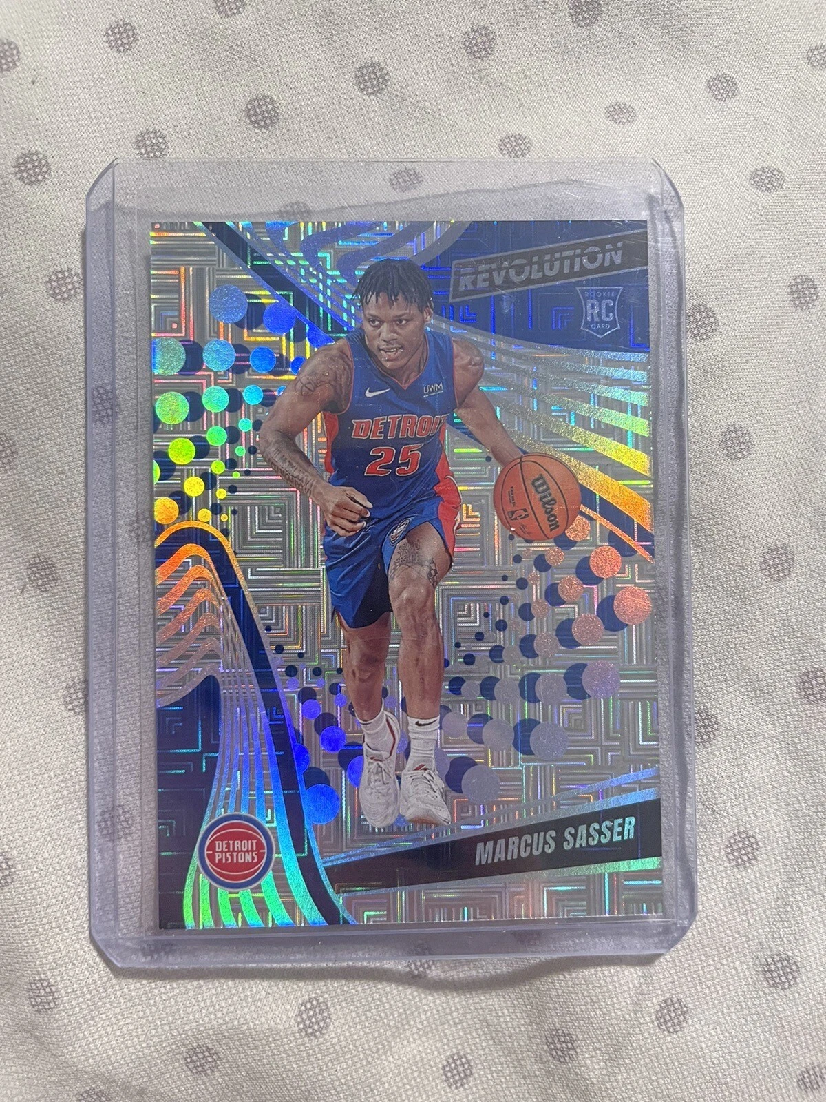 2023-24 PANINI REVOLUTION MARCUS SASSER ROOKIE LEVELS /35 DETROIT PISTONS