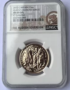 Rare 2012 2 Sov Ms69 DPL (Deep Proof Like) Only 60 Minted & The Only One Graded - Picture 1 of 4