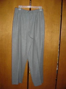 NEU 100 % dunkelgrau Wolle Pendleton elastische Taille Hosen 14R $ 23,50 sehr schön - Bild 1 von 4