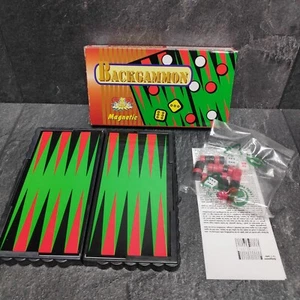Backgammon Juego Magnético Juego de Viaje Juego Magnético Interior Nuevo - Imagen 1 de 7