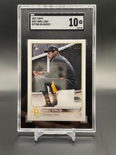 2022 Topps #537 Oneil Cruz Sitting On Bucket SP Image Variation SGC 10 GM