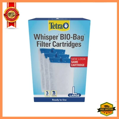 Tetra Whisper Bio-Bag Ready-to-Use Disposable Filter Cartridges, Large, 3 Count