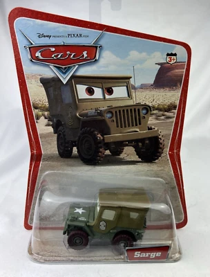 Disney Pixar Cars Sarge Jeep Willy's 2005 Disney World of Cars - Изображение 1 из 4