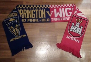 Sciarpe 2016 Super League Grand Final Warrington Wolves - Wigan Warriors - Foto 1 di 1