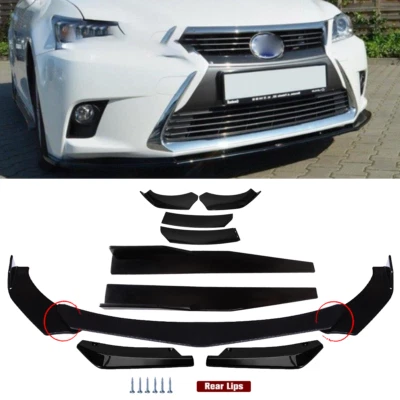 Coupe Sedan Car Front Bumper Lip Spoiler Splitter Body Kit For LEXUS CT200H Foto 1 de 4