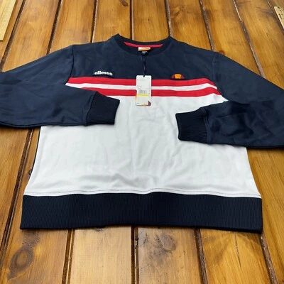 Ellesse sweater Sz Medium Navy Blue White Red - Image 1 of 4