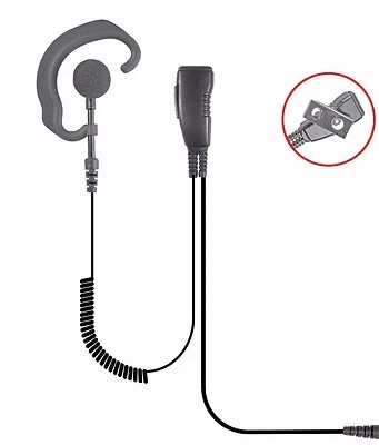 Pryme SPM-303EB Earpiece Headset Mic for Motorola CP200 TecNet TJ-3400 HYT-TC508 - Image 1 of 4