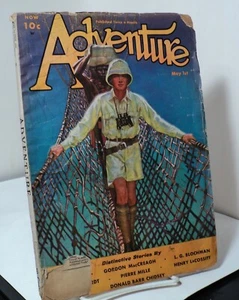 Adventure - May 1st 1933 - pulp magazine - W C Tuttle - Picture 1 of 2