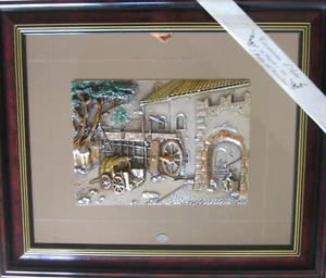 "I MAESTRI DEL BASSORILIEVO" 1992 Quadro in argento 925 garanzia misura 70x60 cm - Foto 1 di 5
