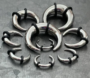 1pc Solid 316L Surgical Steel Septum Ring / Buffalo Taper Expander - Picture 1 of 6