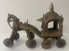 Spielzeug Kutsche Von Tempel Schuß Je Ein Pferd Chhattisgarh India Bastar Bronze