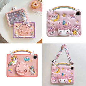 Unicorn Girls Cover Case Holder For iPad7/8/9/10th Gen Air 10.2 10.9 360Rotation - Picture 1 of 15