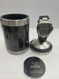 Orologio Uomo Reactor Graviton 89201 World Tide 200M Diver Con Scatola, Batteria Nuova! - Foto 1 di 23