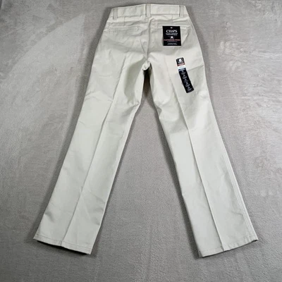 Chaps Pantalones Niños 10 Delgados Caqui Uniforme Escolar Cintura Ajustable Parque Infantil Resistente Foto 1 de 4