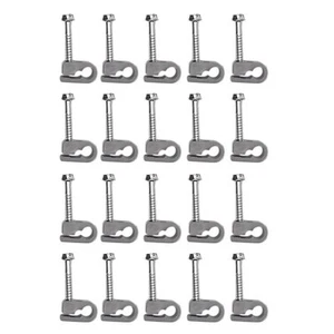 20pcs Screws and Wire Clamps for   Cable Management Clips  Cables9590 - Afbeelding 1 van 6