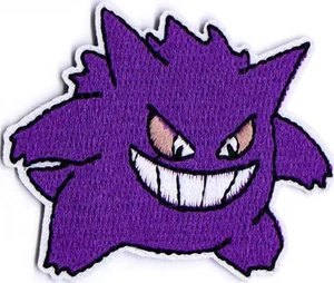 Gengar Geist/Gift-Typ Pokémon bestickt Bügelbild Patch - Bild 1 von 1