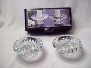 Forever Crystal Clear Glass Candle Holders #315199 - Picture 1 of 3