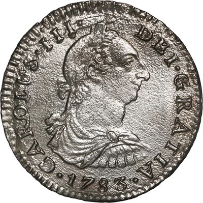El Cazador Shipwreck (1784) MEXICO, Mexico City, bust 1 real, Charles III, 1783 - Image 1 of 3