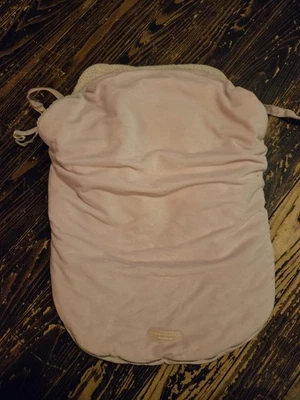 Bolsa de banderín JJ Cole Bundle Me forrada de lana rosa para bebé, para cochecito o asiento de coche Foto 1 de 4